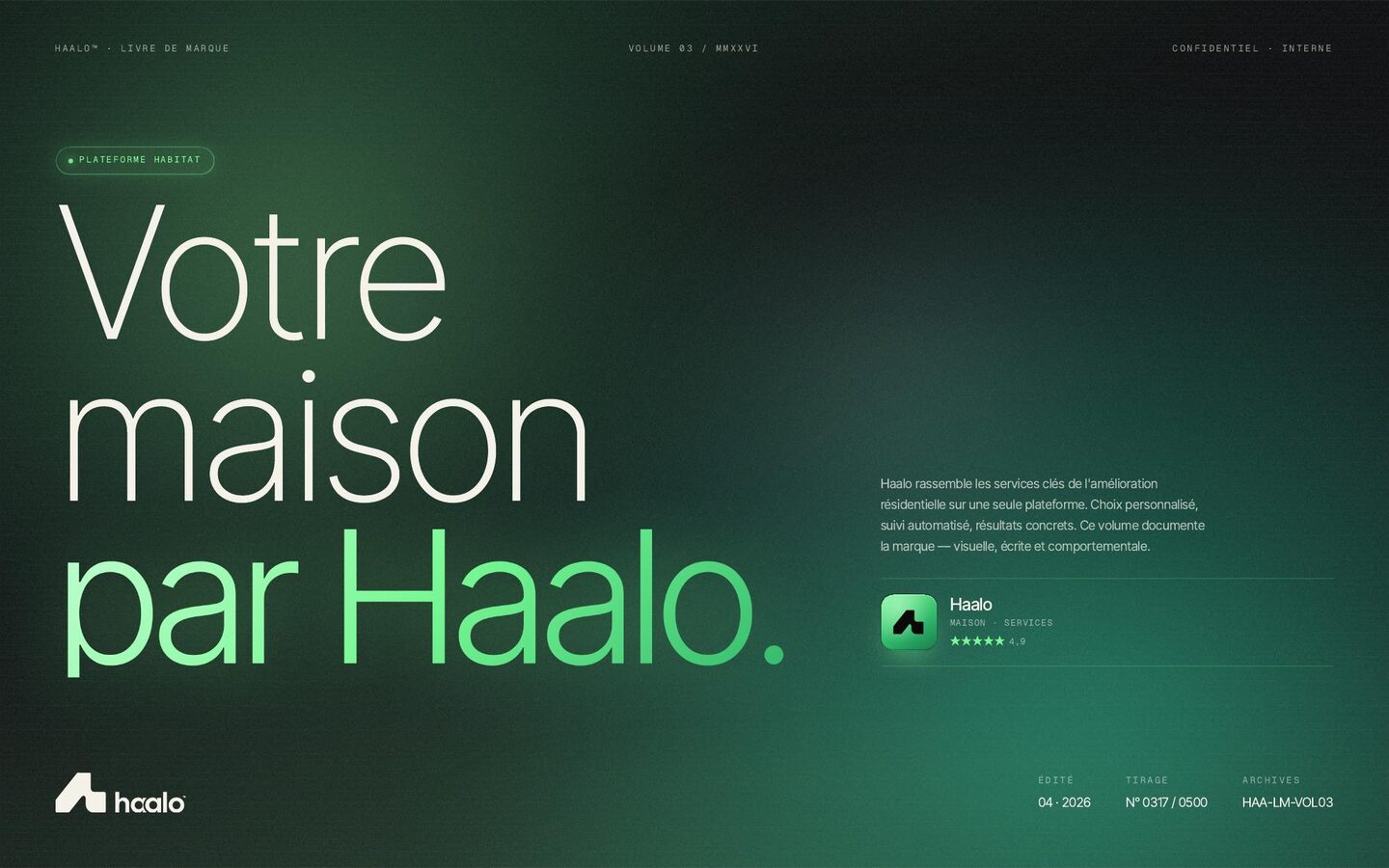 Haalo — brandbook