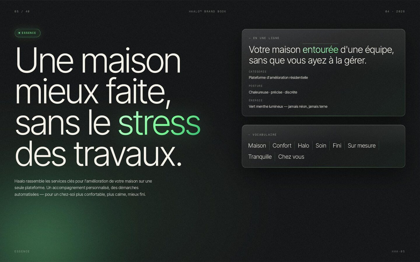 Haalo — brandbook
