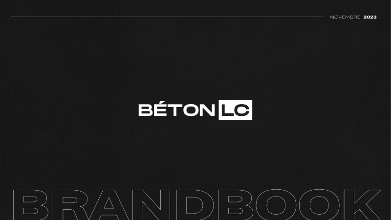 Béton LC — brandbook, planche 1 sur 3